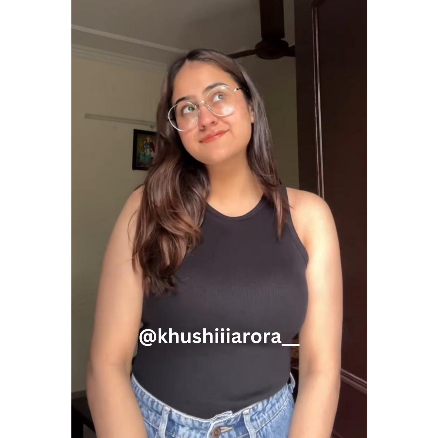 Ribbed Brami (Full Length) - Midnight Black