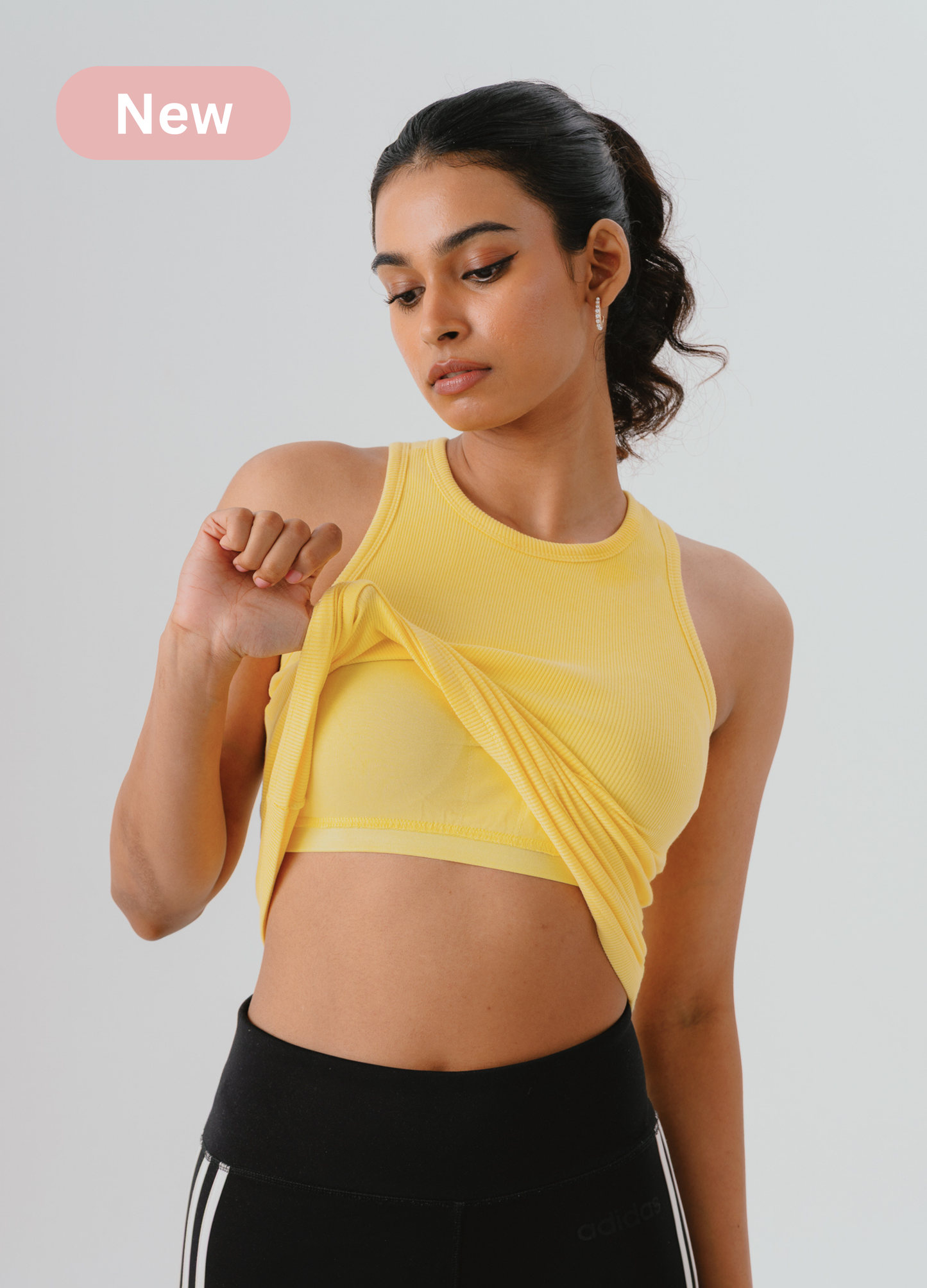 Ribbed Brami (Full Length) - Butter Yellow