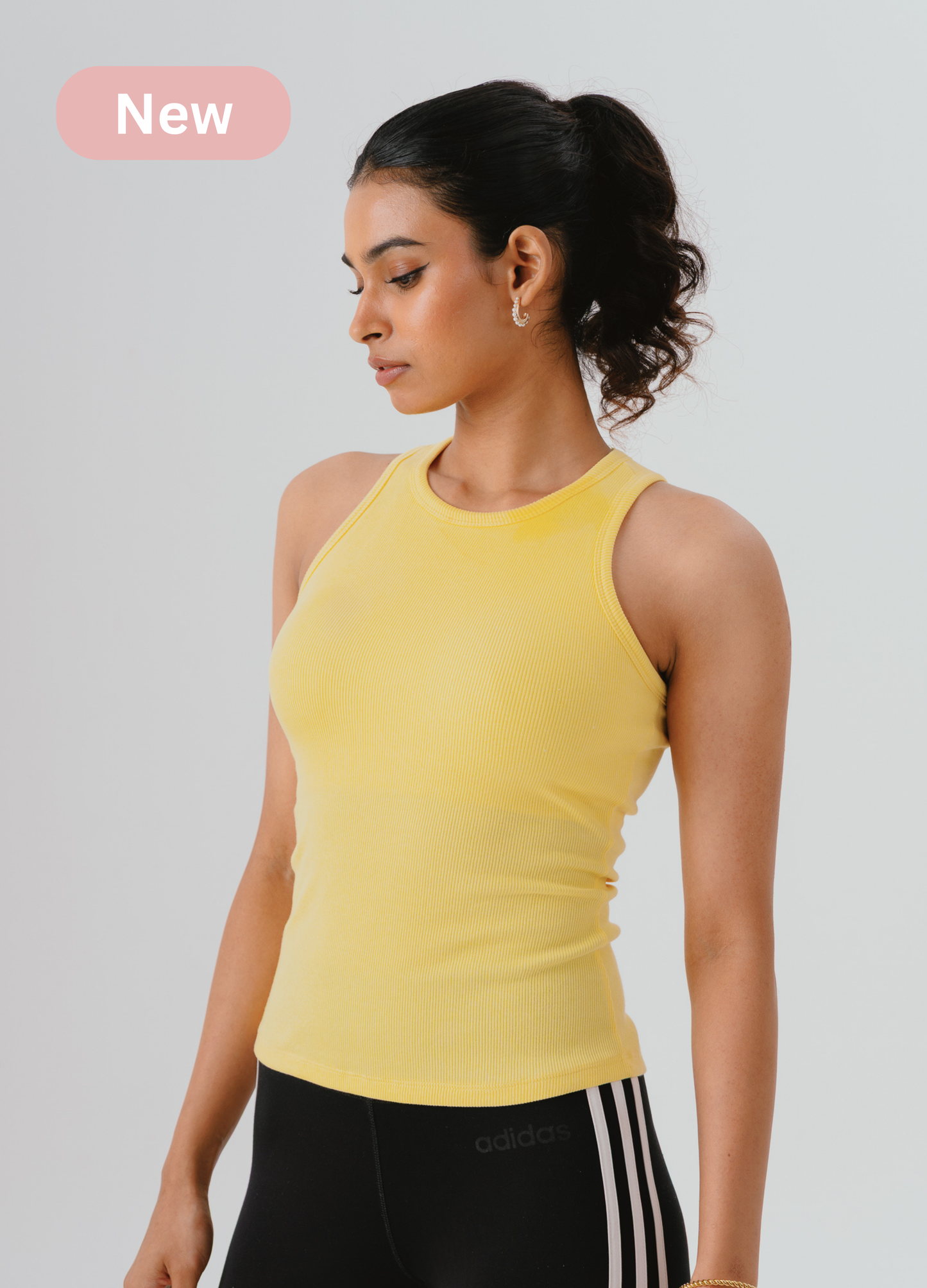 Ribbed Brami (Full Length) - Butter Yellow