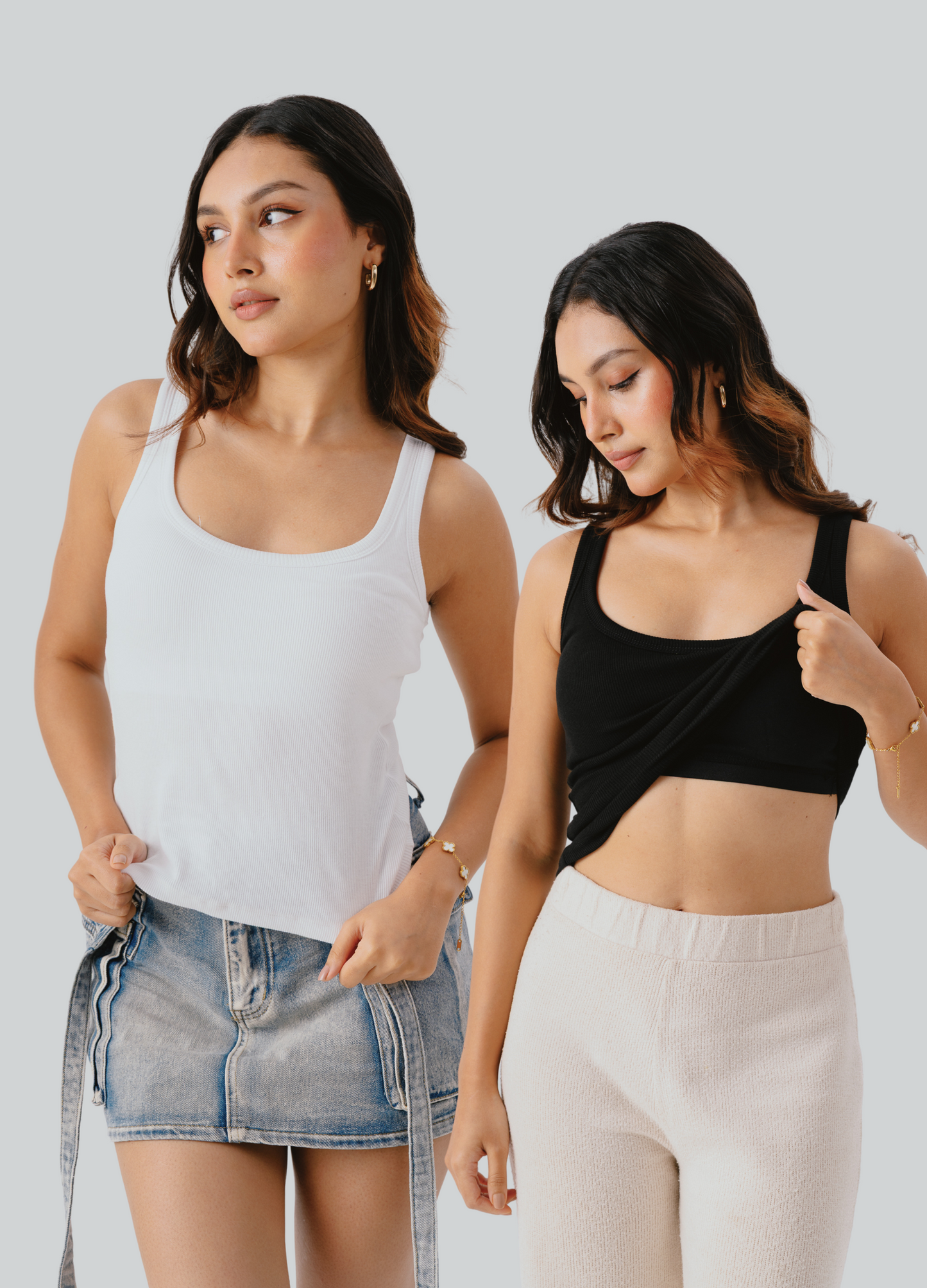Capsule bundle - Scoop neck braless tank