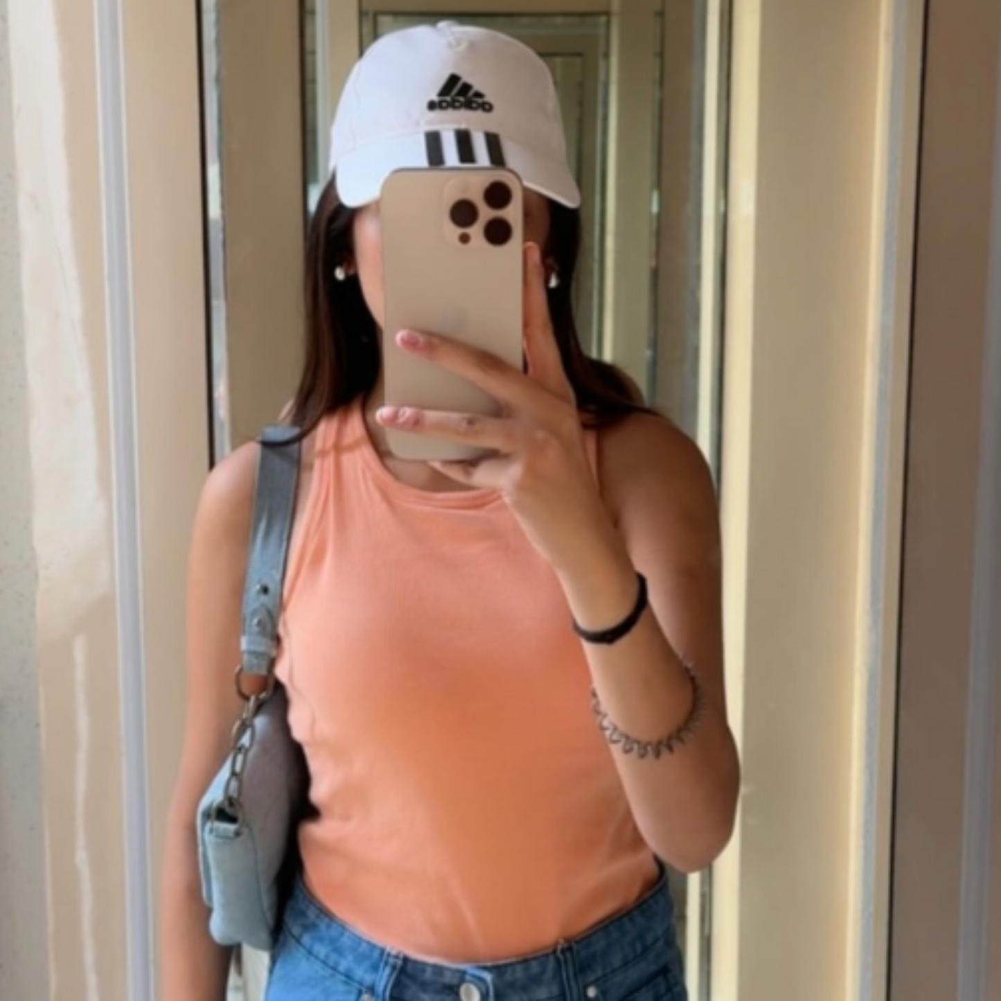 Ribbed Brami (Full Length) - Apricot Crush