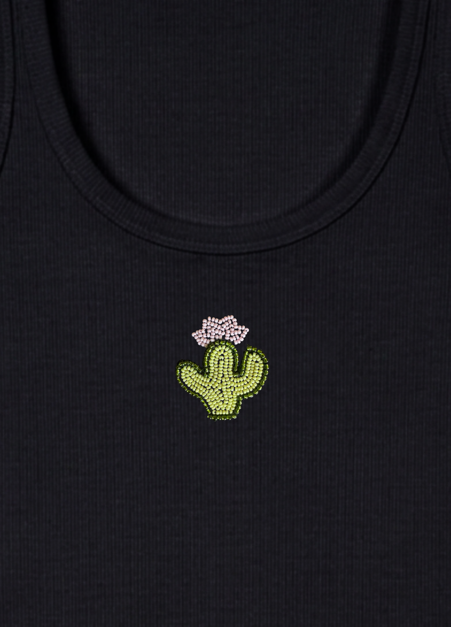 Cactus Braless Tank (Full Length) - Midnight Black