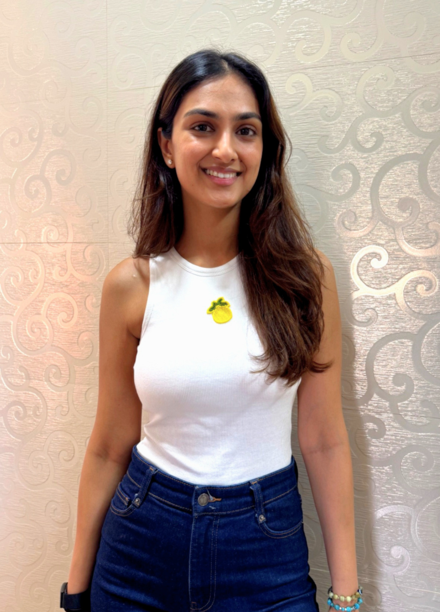Lemon Tank (Braless) - Fairy White