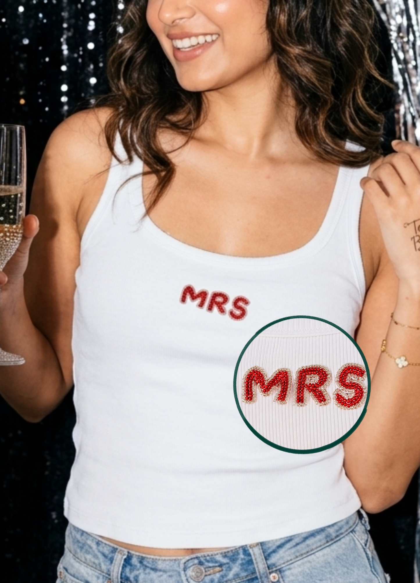 MRS Scoop Neck Tank (Braless) - Fairy White