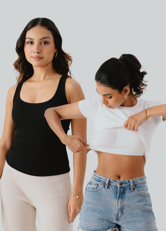 Capsule bundle - Scoop neck & Tshirt (Braless tops)