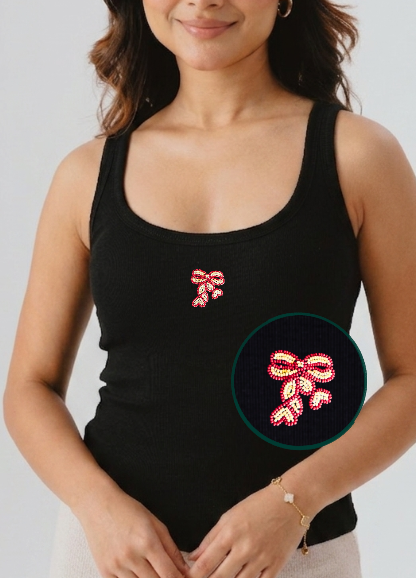 Scoop Neck Braless Tank (Full Length) - Midnight Black